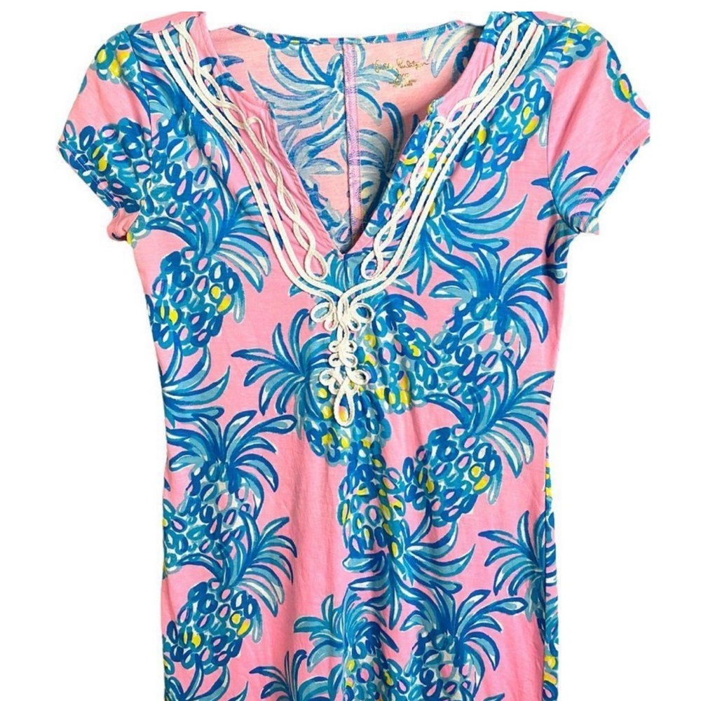 Lilly Pulitzer Brewster “Pelican Pink” dress XXS Pima Cotton $4.99 Ships :>NWOT - Picture 3 of 8